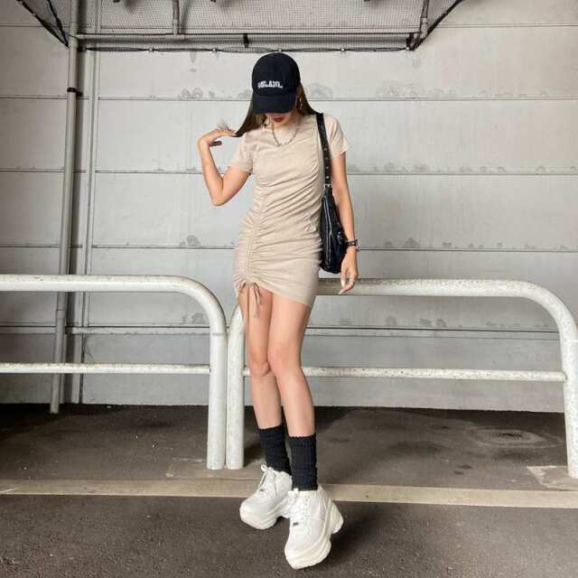 ドロストブリーチミニワンピース