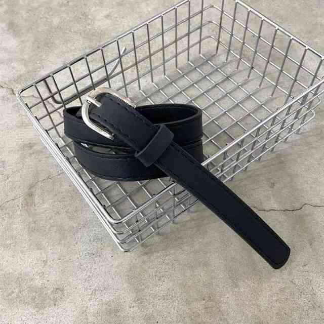 ベルト付きスタッズカットワイドパンツ