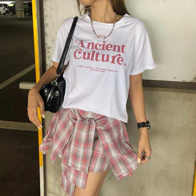 Tシャツ・チェックスカートセットアップ