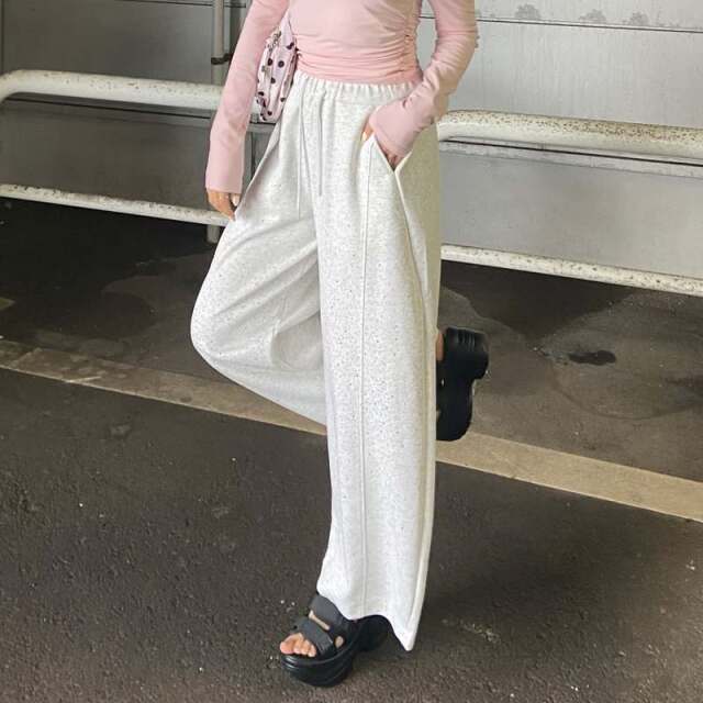 ストーンカットカーブパンツ