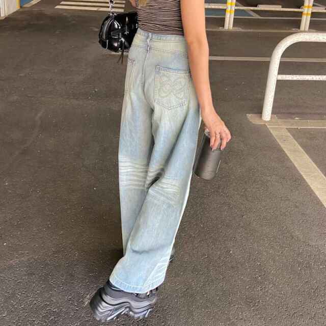 デニムワイドパンツ