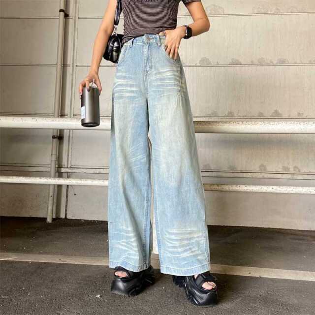 デニムワイドパンツ