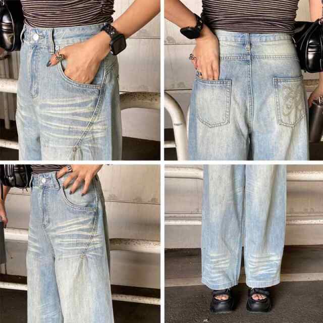 デニムワイドパンツ