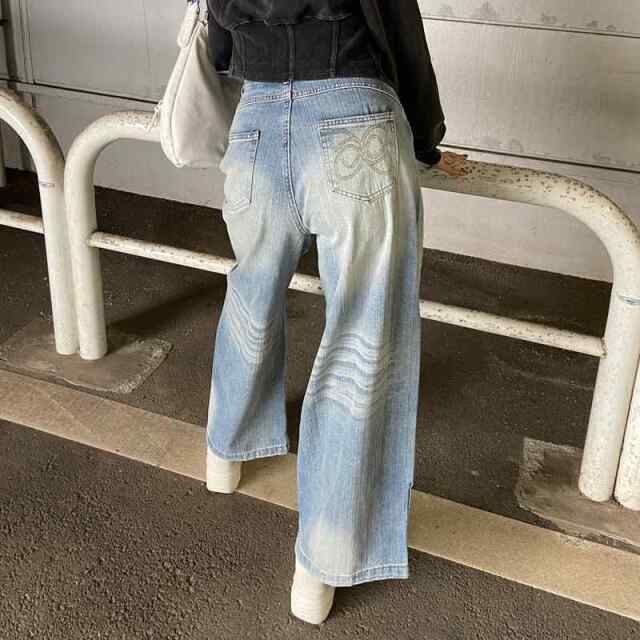 デニムワイドパンツ