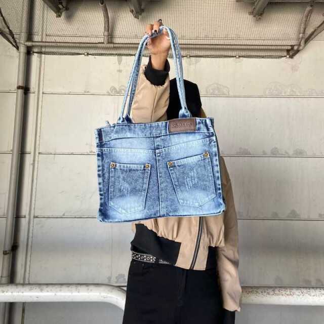 デニムトートバッグ
