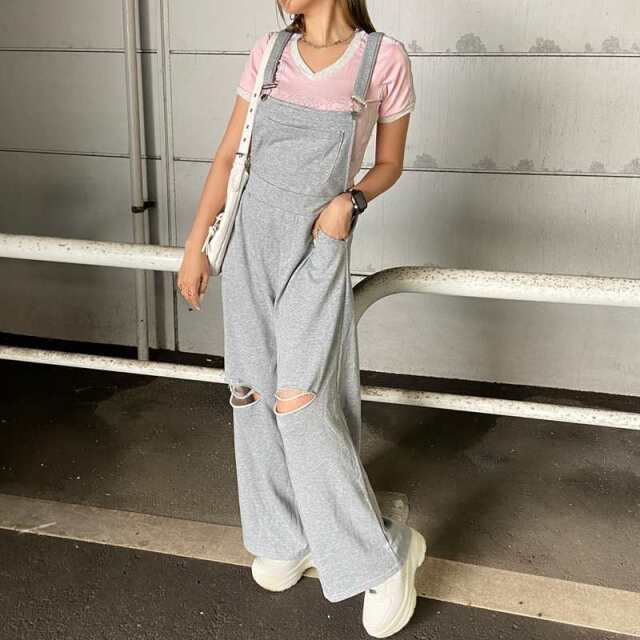 カットダメージサロペット