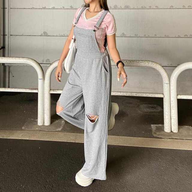 カットダメージサロペット
