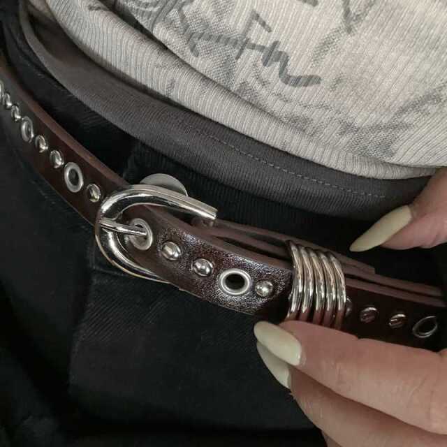 ハトメ重ねループベルト