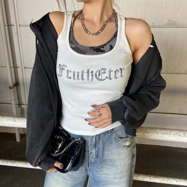 迷彩ロゴアンサンブルタンクトップ