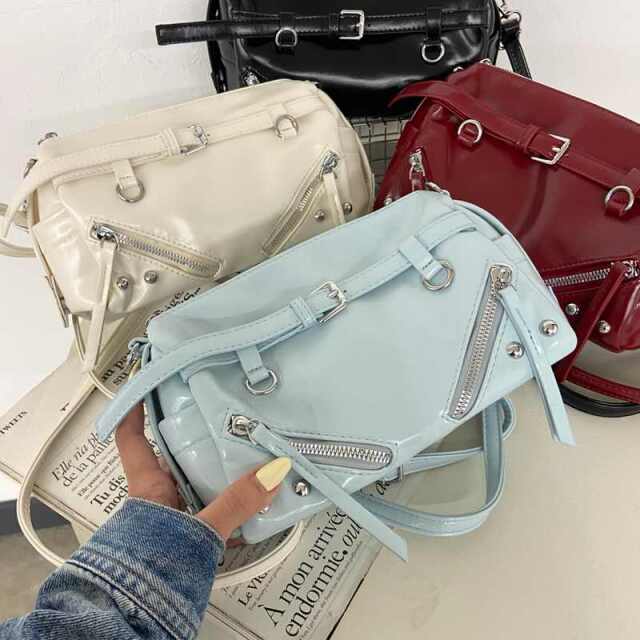 ZIPミニボストンバッグ