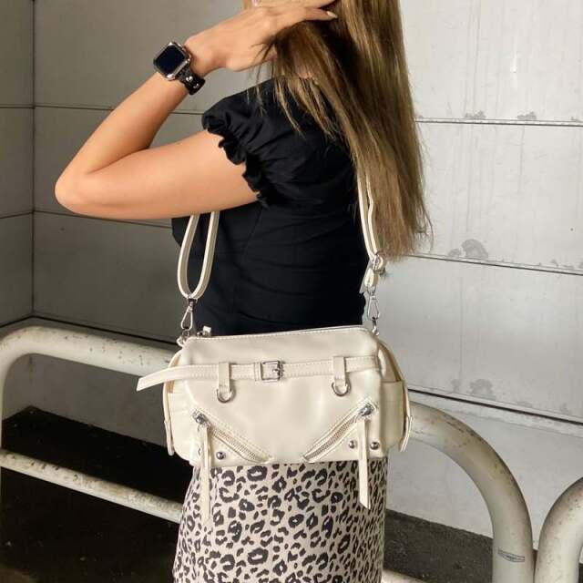 ZIPミニボストンバッグ
