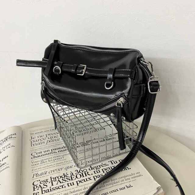 ZIPミニボストンバッグ