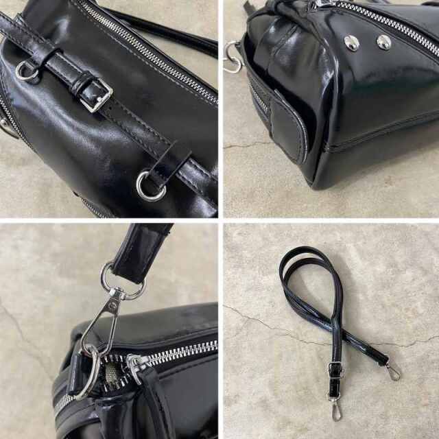 ZIPミニボストンバッグ