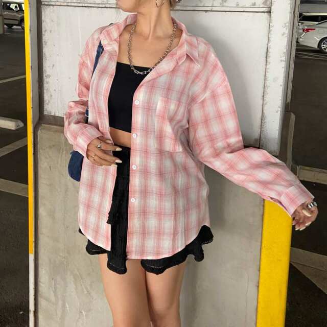 チェックシャツ