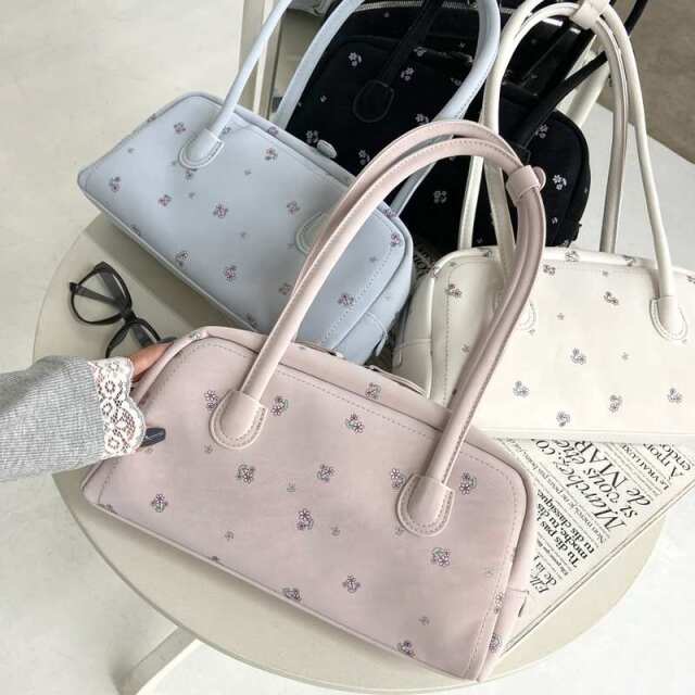 花柄ボストンバッグ