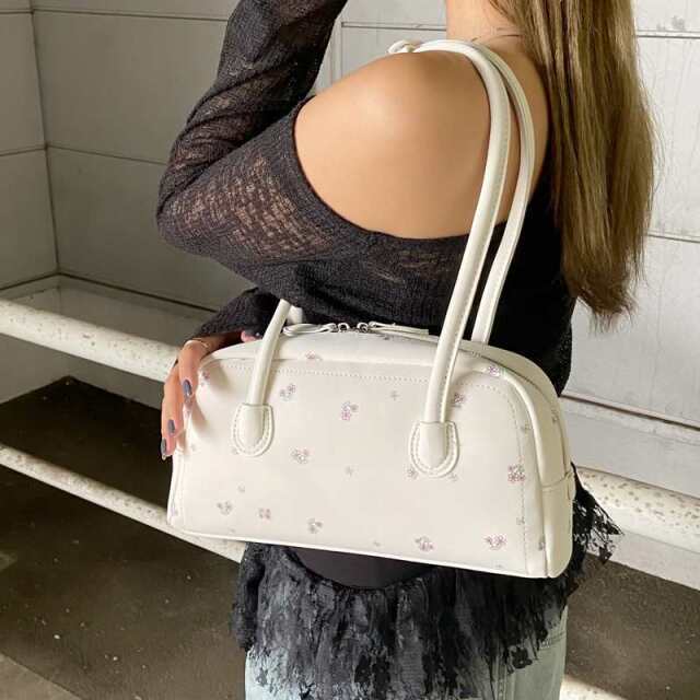 花柄ボストンバッグ