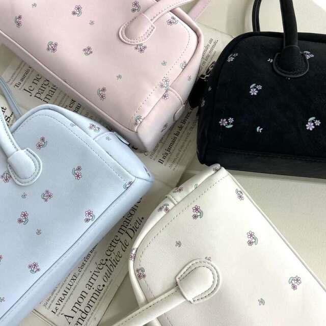 花柄ボストンバッグ