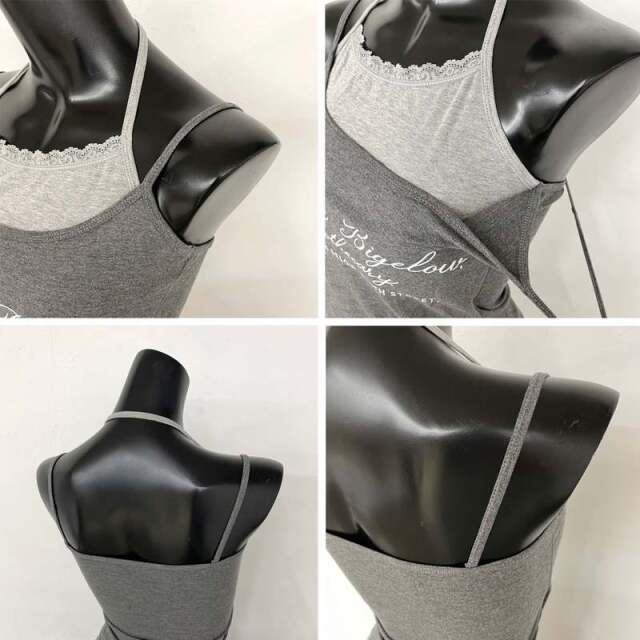 アンサンブル風レースロゴタンクトップ