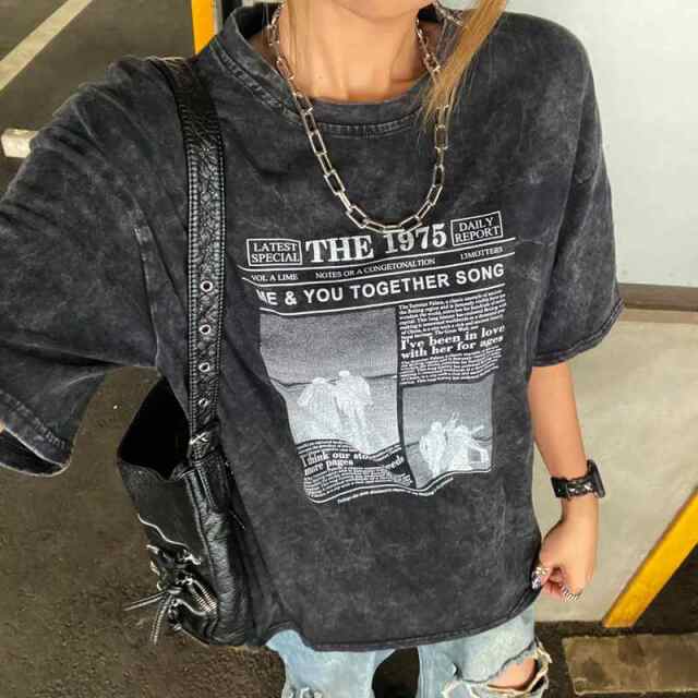 ブリーチ転写ビッグTシャツ