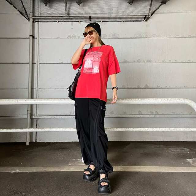 ブリーチ転写ビッグTシャツ
