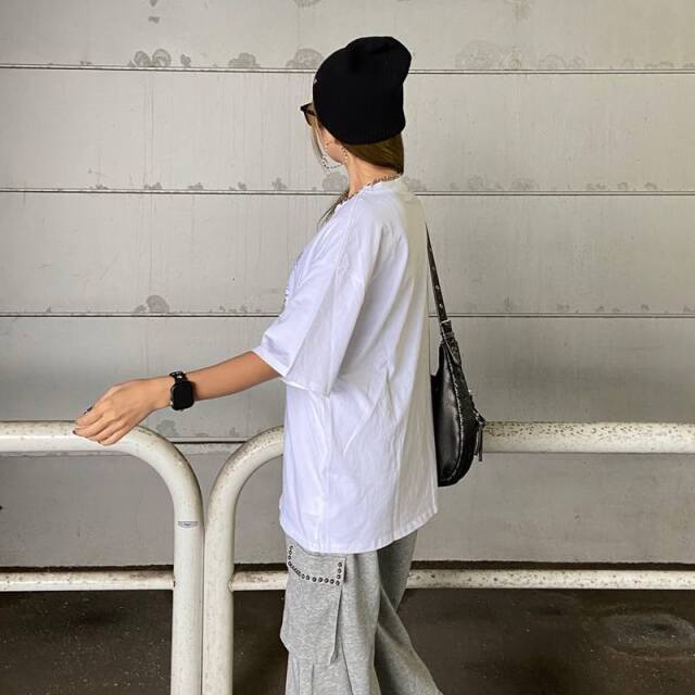 ブリーチ転写ビッグTシャツ