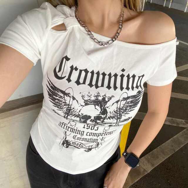 ドクロサイドドロストTシャツ