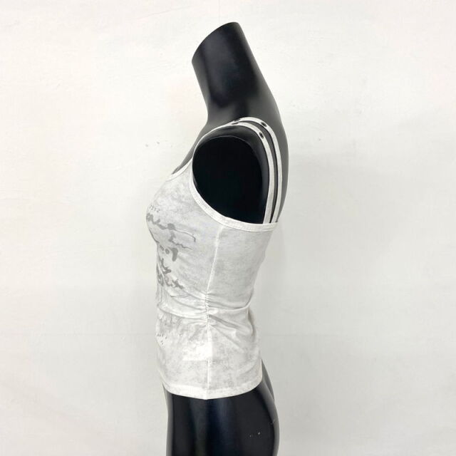 ハトメ使いロゴタンクトップ