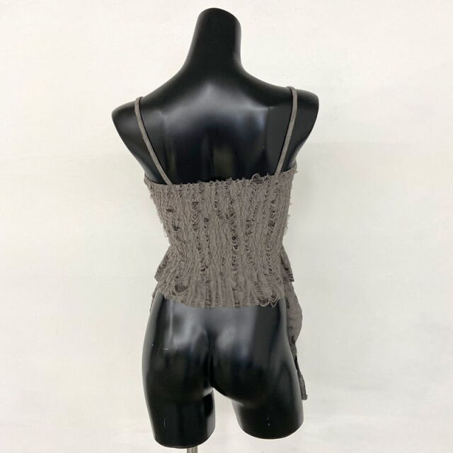 ダメージフリルキャミソールトップス