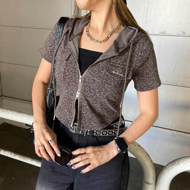 フードポケプレートWZIPトップス