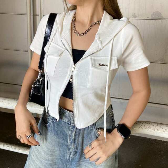 フードポケプレートWZIPトップス