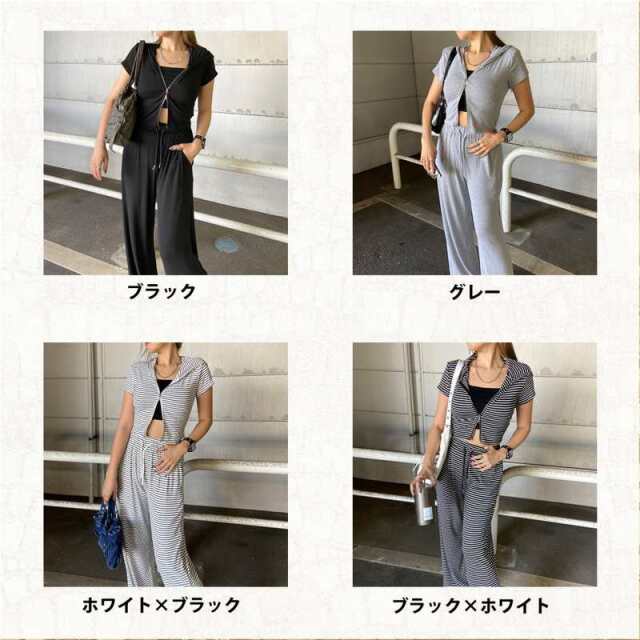 フードWZIPトップス・パンツセットアップ