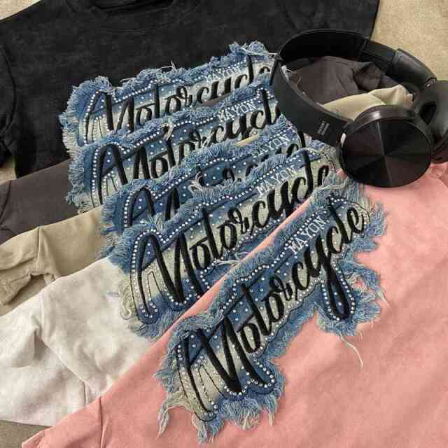 デニムストーンロゴチビTシャツ