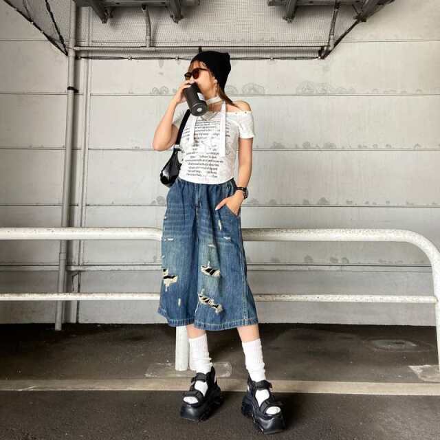スタッズムラチョーカー付きトップス