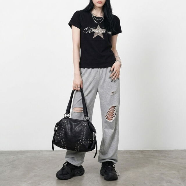 ヒョウスターロゴTシャツ