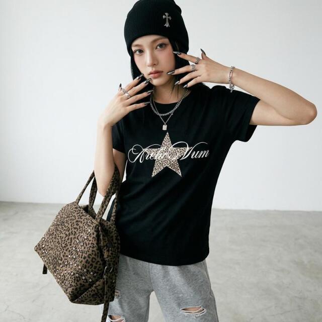 ヒョウスターロゴTシャツ
