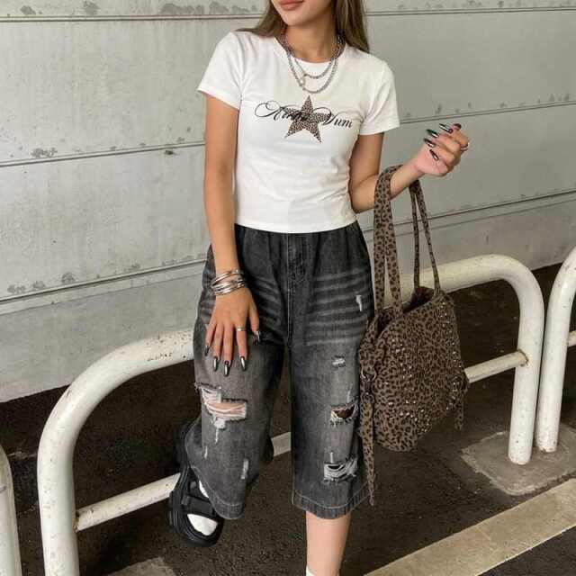 ヒョウスターロゴTシャツ