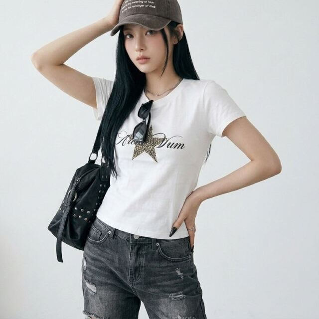 ヒョウスターロゴTシャツ