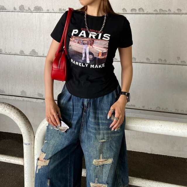 転写ドロストTシャツ