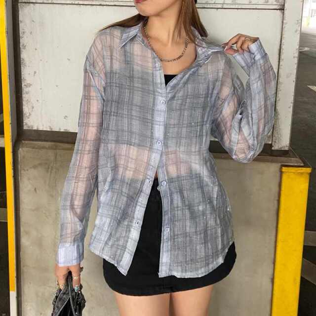 ストーンシアーチェックシャツ