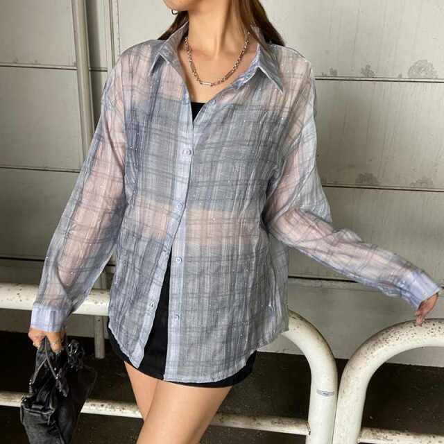 ストーンシアーチェックシャツ
