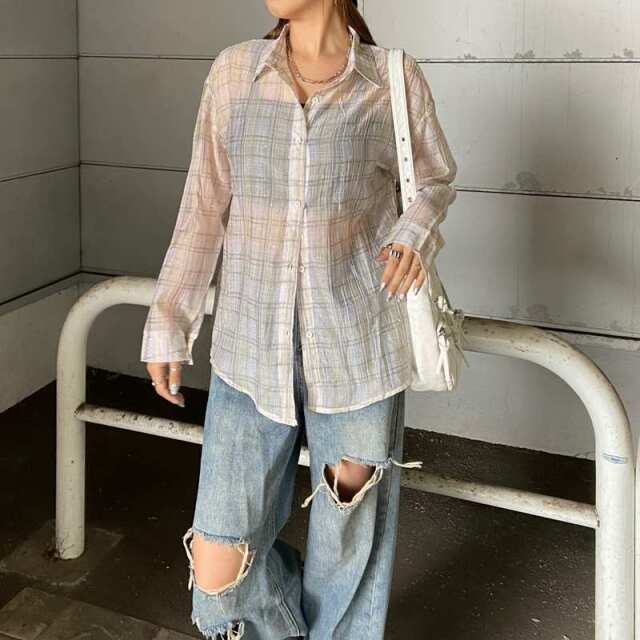 ストーンシアーチェックシャツ