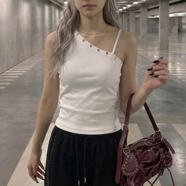 ハトメワンショルタンクトップ