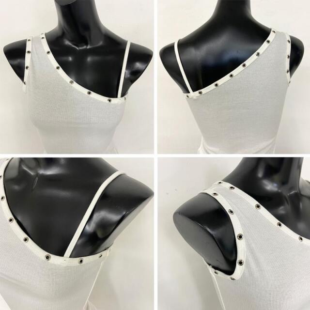ハトメワンショルタンクトップ