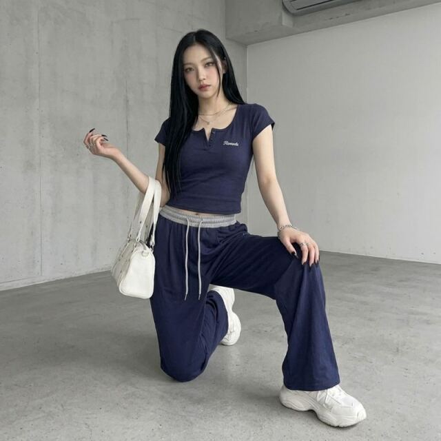 ヘンリーTシャツ・パンツセットアップ