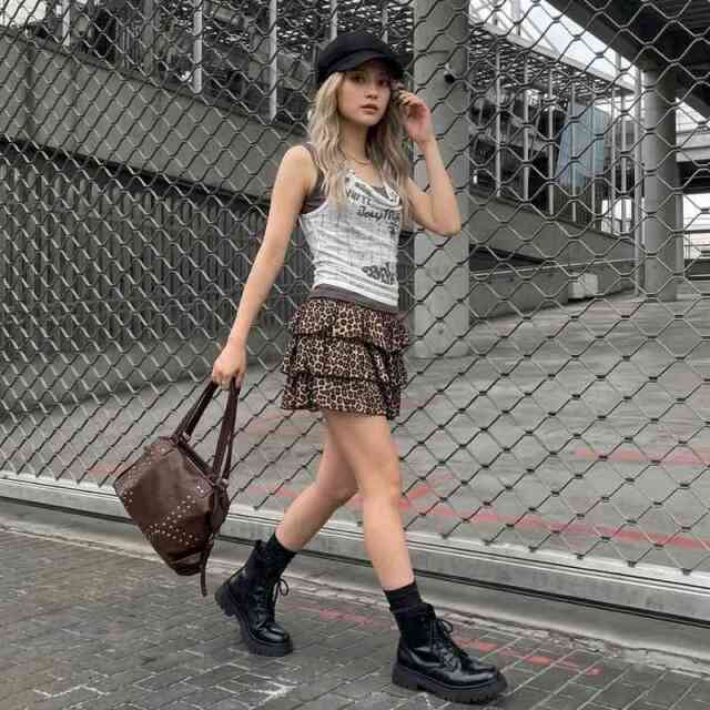 ドレープノースリーブアンサンブル風トップス