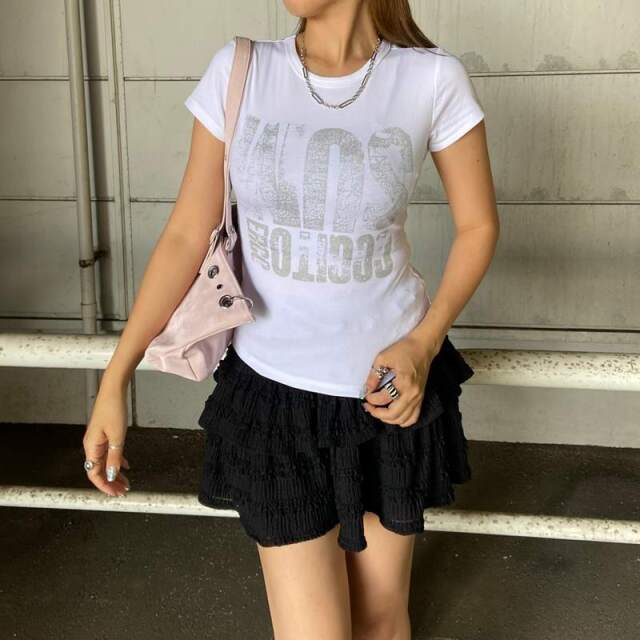 シルバービッグロゴTシャツ