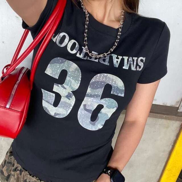 迷彩ロゴTシャツ