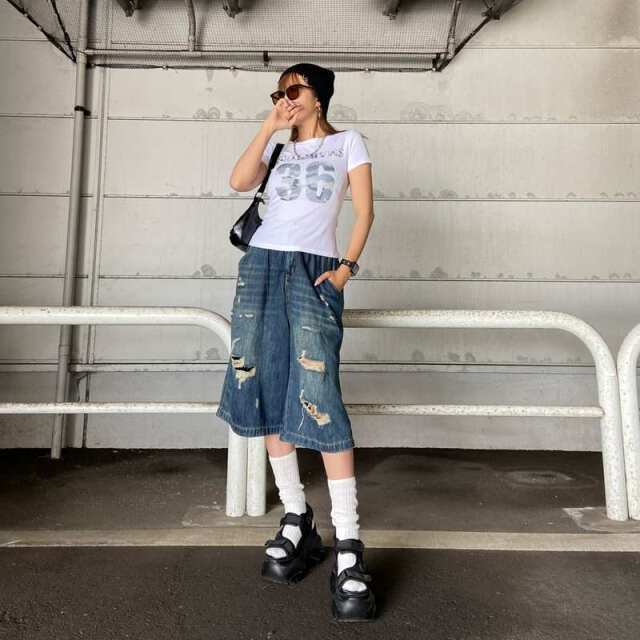 迷彩ロゴTシャツ