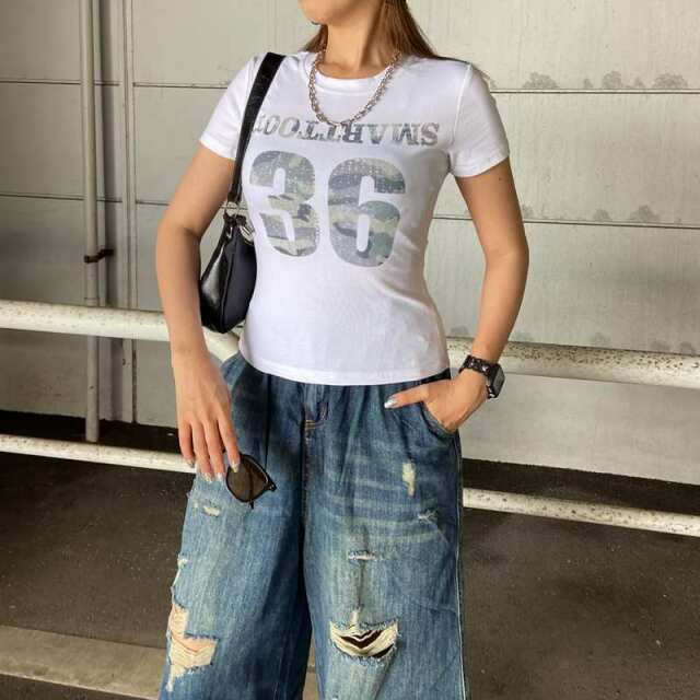 迷彩ロゴTシャツ