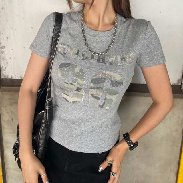 迷彩ロゴTシャツ